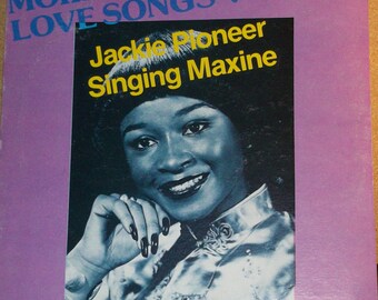 Jackie Pioneer Singing Maxine More Reggae Love Songs Vinyl Record Album