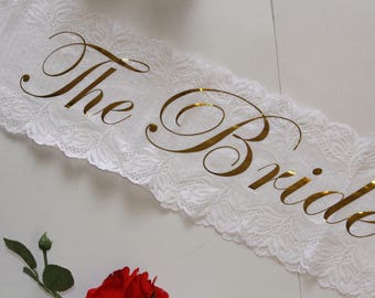 Personalized, Bridal Sash, Bachelorette Sash, Bride Sash, Wedding Sash, Bride to Be Sash, Custom Sash, Bride Sash, Bridal Sash, Sash, BRIDE