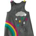 Campana Girls Myra Midi Length Dress - Rainbow Waves - Multicolour