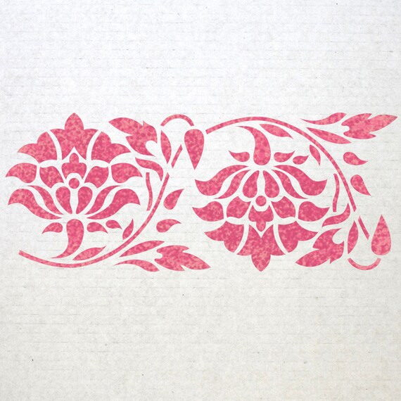 Wall Border Stencils Pattern 011 Reusable Template For Diy