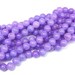 8mm Smooth Lilac Yellow Jade beads, 16" strand | Mala Beads | Beading Supplies | Jewelry Making Beads | US Bead Shop | Polished | #R8S-022