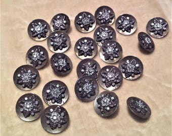 23 Cut Steel Buttons
