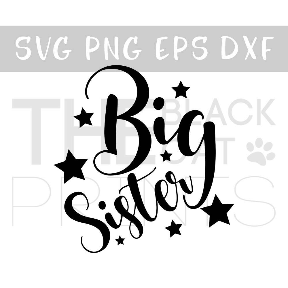 Download Big sister svg for Cricut Vector svg file Big sister clipart