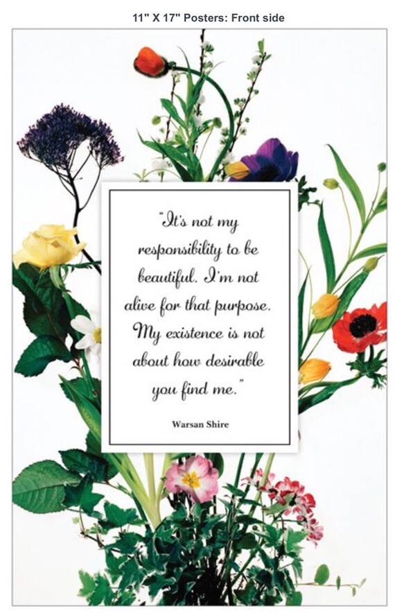 Warsan Shire Quote Poster