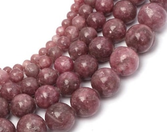 Pink tourmaline (rubellite) 10 x 5 mm round bead