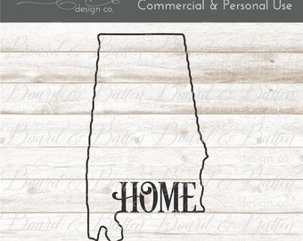 Alabama outline svg | Etsy