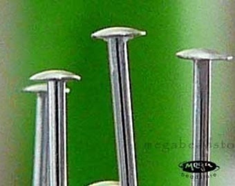 50 pcs 24 Gauge 925 Sterling Silver Head Pins 1.5 inches F42