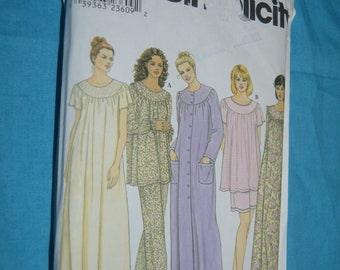 Simplicity 9012 Misses Sleepwear Sewing Pattern - UNCUT - Size L - XL