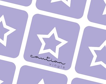 Star Vinyl Stencils | Nail Art