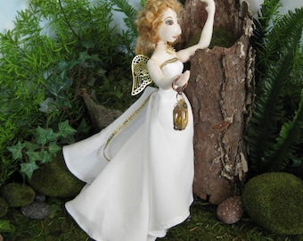 ooak angel cloth art doll, Crisiant