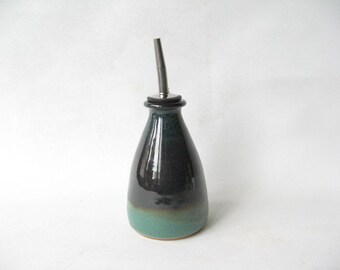 Olive Oil Pourer, Olive Oil Cruet, Olive Oil Dispenser, Pottery Oil Bottle