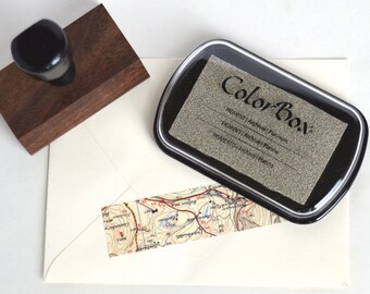 Metallic Ink Pad, Platinum Colorbox Ink Pad, silver Stamp Pad, Rubber Stamp Pad