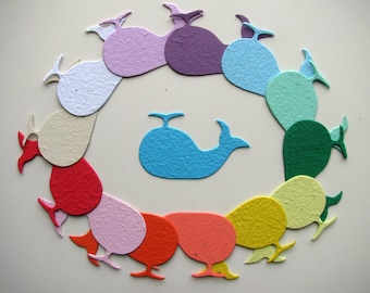 25 Seed Paper Whales