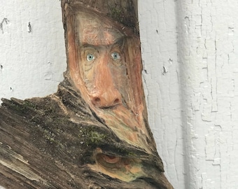 Wood Spirit Tree Spirit Pine Knot Gnome Carving