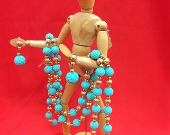 Napier vintage rope necklace and earrings