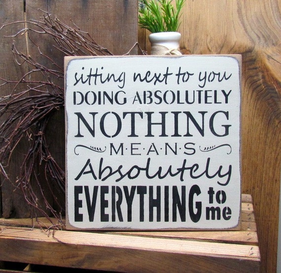 Wooden House Signs Typography Sign Sitting Next To You Doing