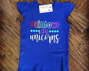 Rainbows and Unicorns Flutter Tank