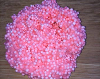 Hot Pink Classic Floam Slime, filled with plenty of polystyrene balls, soft, mouldable, stretchy and cheap slime from the UK