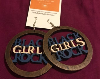 Black Girls Rock -blue & white