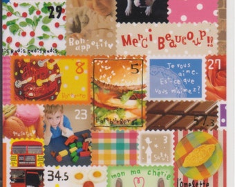 Postage Stamp Stickers - Mind Wave Stickers - Reference A3867-40