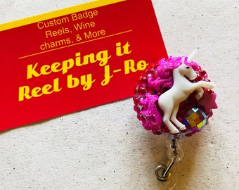 Beautiful magical unicorn themed badge reel