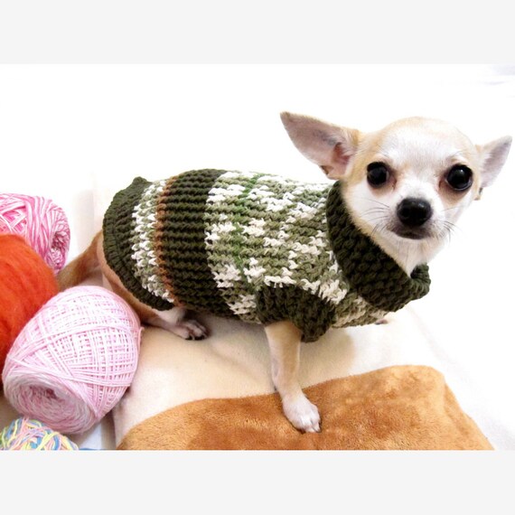 Knit Chihuahua Sweater Extra Small Dog Clothes Cotton Puppy