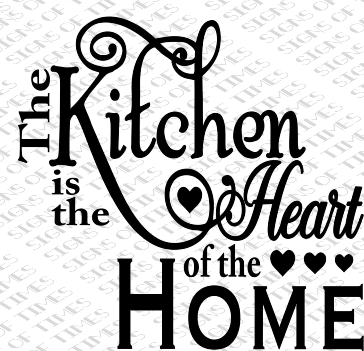 Download SVG, Kitchen is the Heart of the Home, Kitchen SVG, png, dfx, Kitchen Sign, Vinyl, Cutting ...