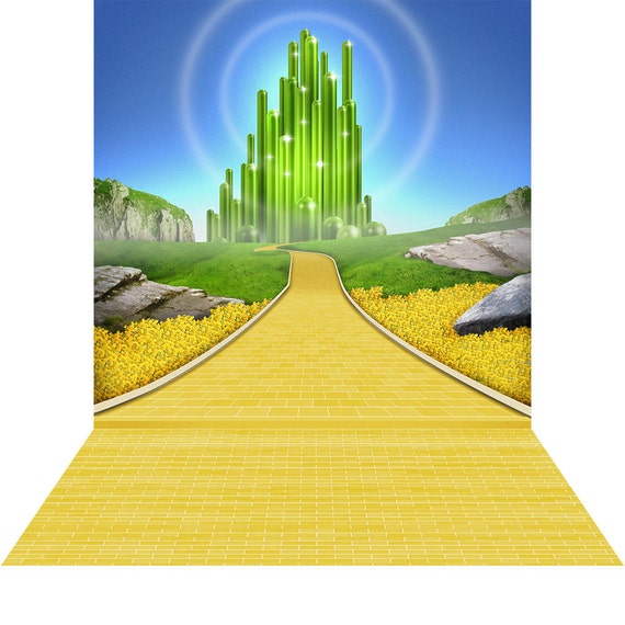 Emerald City Photo Backdrop with Floor optional High