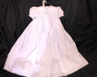 Baby (6Mo) Christening Gown and Bonnett