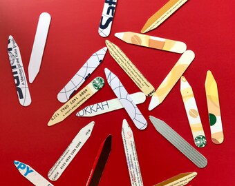 Recycled Collar Stays - Pack of 20 - Great Eco-friendly gift