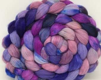 Spinning Fiber Polwarth/Bombyx/Firestar 60/20/20- 7.5oz - Harbor Cognac 1