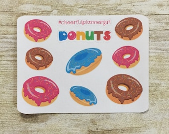 Donuts Small Sampler Planner Stickers Set s3