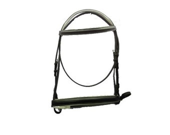 English Leather bridle white padded handmade