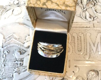 Handsome Sterling Silver Ring with Twig Design