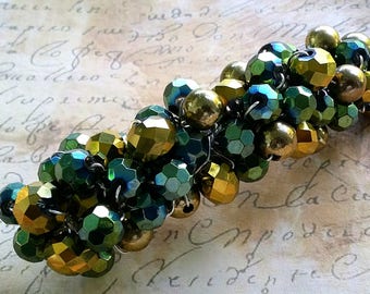 Glass Beaded Barrette Clip