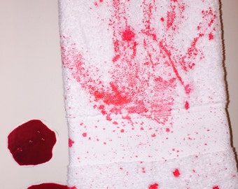 2DYE4 Bloody Hand Towel