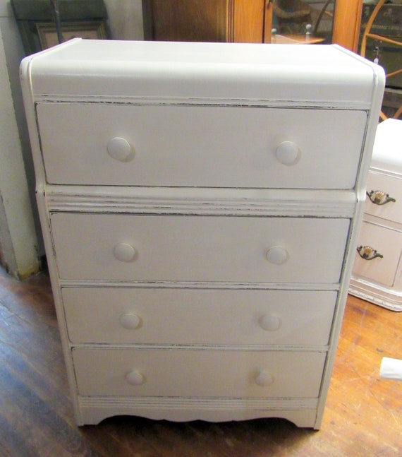 White waterfall dresser shabby chic
