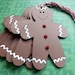 Gingerbread Man - Christmas Tag - Holiday- Baking - Food -Cookie - Gift Tags /Hang tags (6)