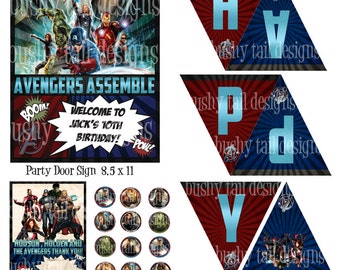 The Avengers Party Kit