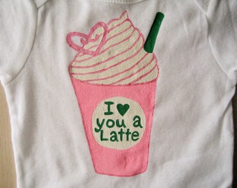 Starbucks Frappuccino Infant BodysuitI Love You A LatteStrawberries N Cream Baby Girl Shower Gift Lovers Starbucks Frappuccino Infant BodysuitI Love You A LatteStrawberries N Cream Baby Girl Shower Gift Lovers