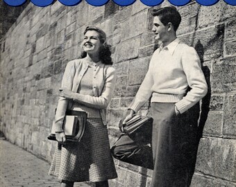 Basic Sweaters from American Thread Company - Star Book No. 38 (knitting) | Vintage Craft Book