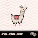 Llama svg, alpaca svg, llama clipart, llama face svg, no drama llama, birthday party, llama shirt design, SVG, DXF, PNG, animal clip art