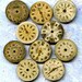 5/8", round, 10 little watch faces, best price, jewelry art, steampunk, vintage, watch parts, JunqueTreasures, WF03