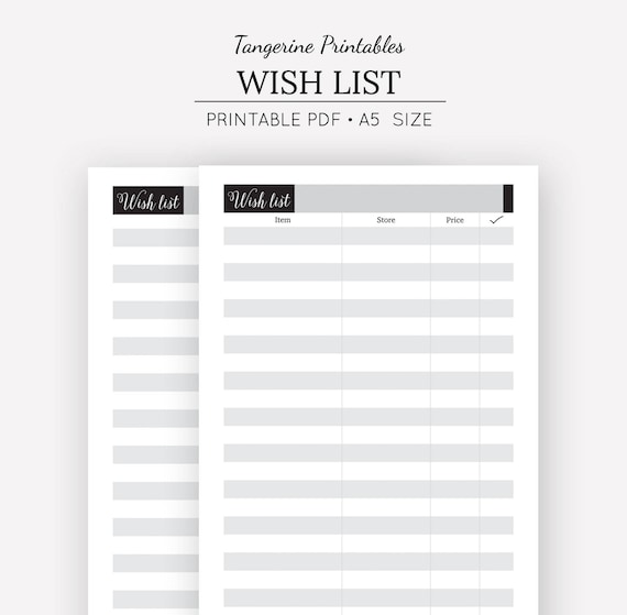 download wish list