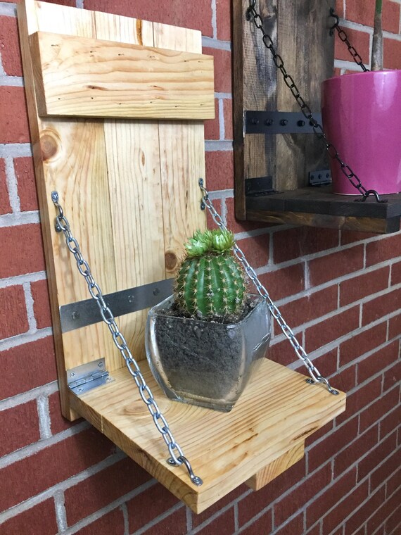 Rustic Plant Shelf Hanging Flower Pot Holder Wall Bed Suspended Indor Garden Priced Per 1 Rustic Plant Shelf Hanging Flower Pot Holder Wall Bed Suspended Indor Garden Priced Per 1