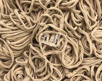 Nylon Headbands, Soft Nylon Bands, Headbands, DIY Bows, Bow Supplies, DIY Supplies, One Size Fits All Headbands, Nude color, Tan