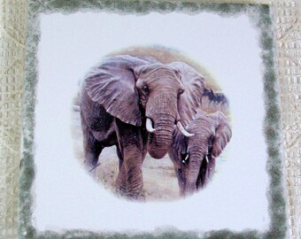 Handmade Ceramic Coaster / Elephant Decor / Ceramic Spoon Rest / Ceramic Trivet / Ceramic Trivet / Coffee Spoon Rest / Cup Coaster