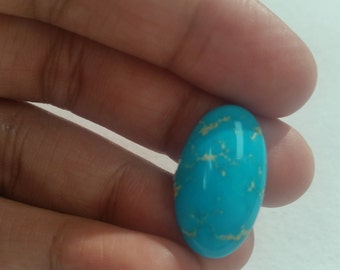 Natural Turquoise Cabs 13X22 MM. Weight 2 GM