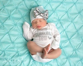 Newborn Girl Take Home Outfit, Baby Girl outfit, Baby Shower, New Baby Gift, newborn girl outfit, baby take home, infant take home