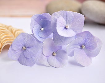 lilac hair flowers Purple wedding accessory Hydrangea Purple Lilac Hydrangea Hair Pin Wedding hair pin Bride flower pin bridal hair jewelry